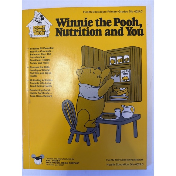 Other - Disney School House Winnie The Pooh Nutrition And You Language Arts Dis 002AC